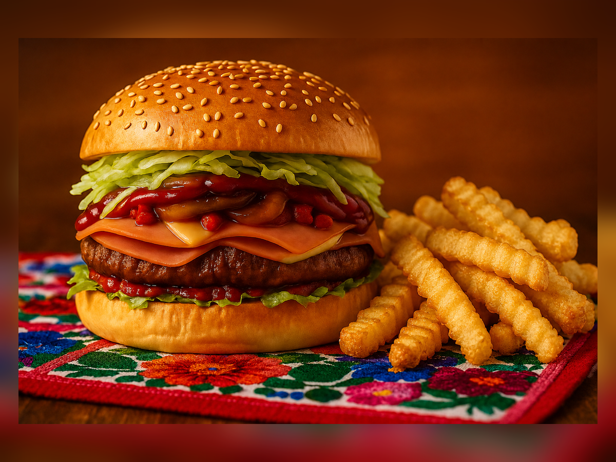Hamburguesa de arrachera