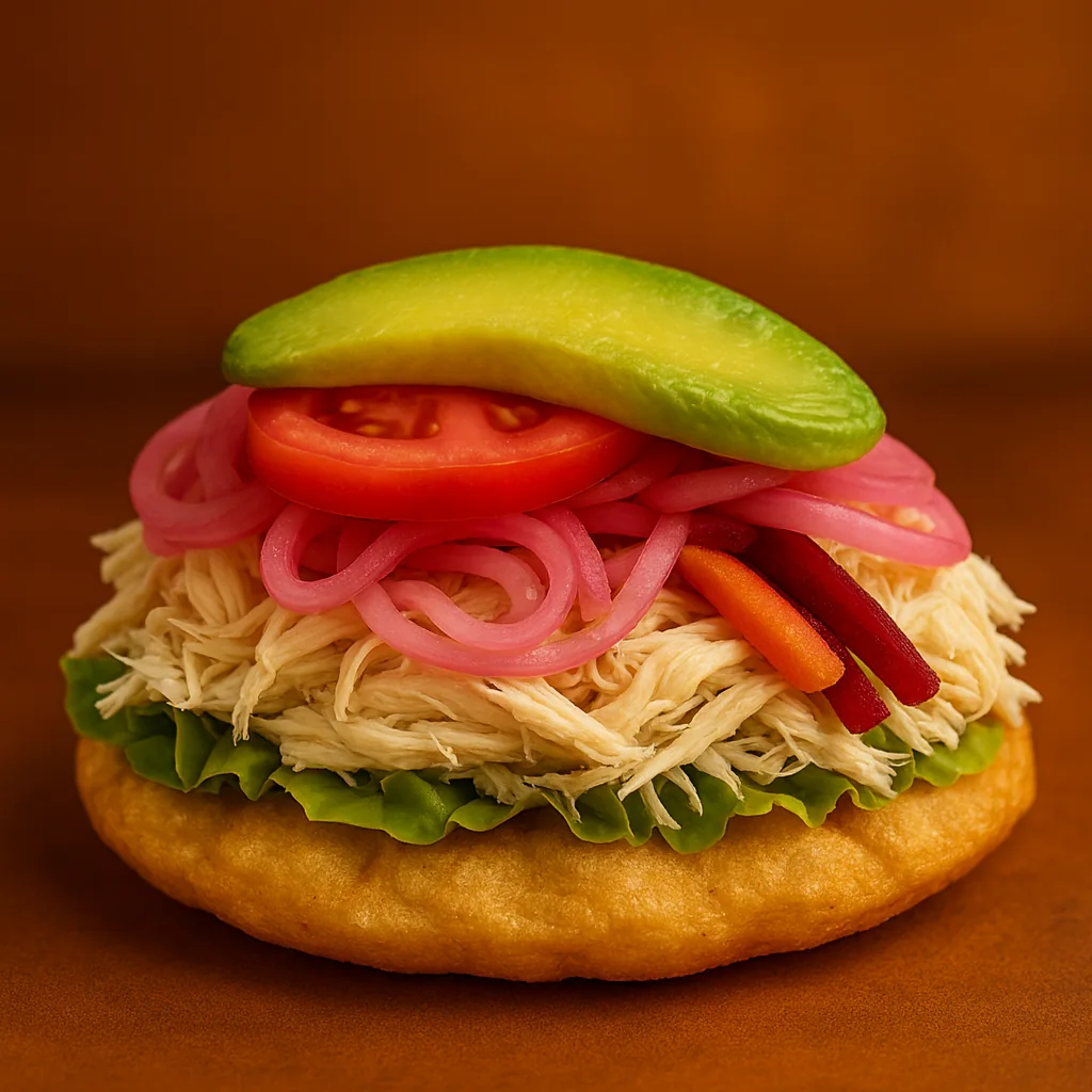 Salbute de pollo de Lonchería Los Primos